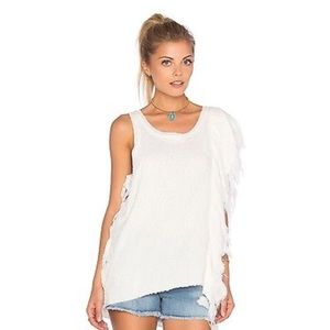 NWT Free People Frayed Tank Top Anthropologie M